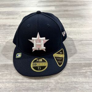 NEW ERA 7 1/8 59FIFTY Houston Astros Mother's Day Pink Fitted‎ Hat Cap Navy